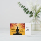 Sjabloon voor motivatie visitekaartjes (Staand voorkant)