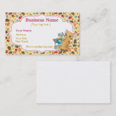 Sjabloon voor naaiwerkkaarten visitekaartje (Voorkant / Achterkant)