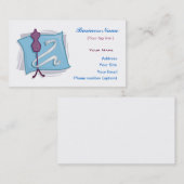 Sjabloon voor naaiwerkkaarten visitekaartje (Voorkant / Achterkant)