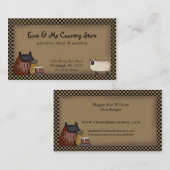 Sjabloon voor nationale verkoopdozen en schapenkaa visitekaartje (Voorkant / Achterkant)