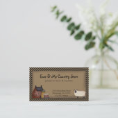 Sjabloon voor nationale verkoopdozen en schapenkaa visitekaartje (Staand voorkant)