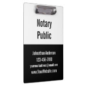 Sjabloon voor notionele publiekszwart-witpromotie klembord (Rechts)