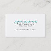 Sjabloon voor Nutritionist Business Card Visitekaartje (Achterkant)