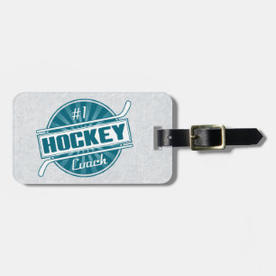 Sjabloon voor ockey Coach Business Card Bagagelabel