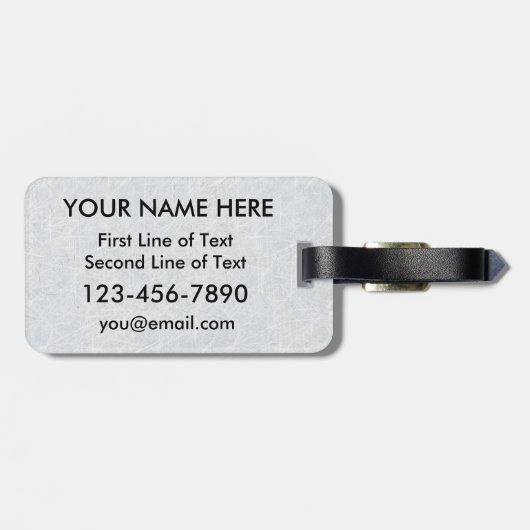 Sjabloon voor ockey Coach Business Card Bagagelabel (Achterkant horizontaal)