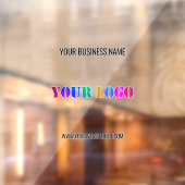 Sjabloon voor op maat gemaakte logo-tekst promotio raamsticker (Vel 2)