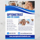 Sjabloon voor optometrist oogonderzoek flyer (Voorkant)