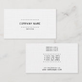 Sjabloon voor oude visitekaartjes voor schrijfmach (Voorkant / Achterkant)