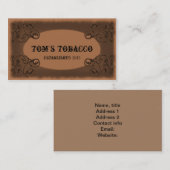  sjabloon voor oude westerse visitekaartjes (Voorkant / Achterkant)