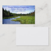 Sjabloon voor outdooravontuur visitekaartje (Voorkant / Achterkant)