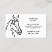Sjabloon voor paardenracebedrijfjes visitekaartje (Achterkant)