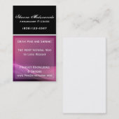 Sjabloon voor Paarse en roze visitekaartjes (Voorkant / Achterkant)