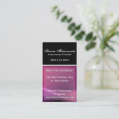 Sjabloon voor Paarse en roze visitekaartjes (Staand voorkant)