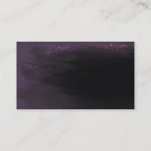 Sjabloon voor Paarse en zwarte Lips-visitekaartjes Visitekaartje (Achterkant)