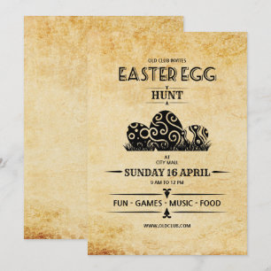 Sjabloon voor paasbrochure kaart