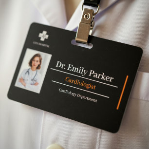 Sjabloon voor pasje met ID van dokter op maat Ca Badge
