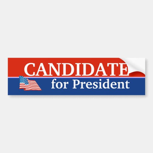 Sjabloon voor patriottische vlag bumpersticker (Voorkant)