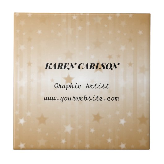 Sjabloon voor persoonlijk gebruik, tegeltje (Voorkant)