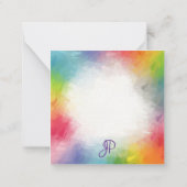 Sjabloon voor persoonlijk kleurig script (Achterkant)