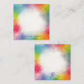 Sjabloon voor persoonlijk kleurig script (Voorkant / Achterkant)