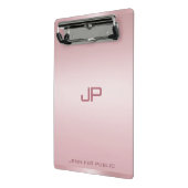 Sjabloon voor persoonlijk Roos Gold Monogram Klass Mini Klembord (Angled2)