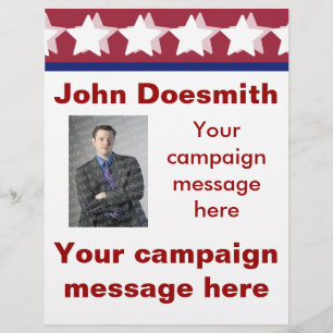 Sjabloon voor politieke campagne flyer