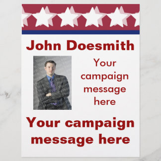 Sjabloon voor politieke campagne flyer