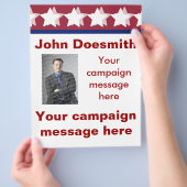 Sjabloon voor politieke campagne flyer (Hand)