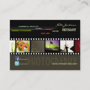 Sjabloon voor portfoliovisitekaartjes foto's visitekaartje
