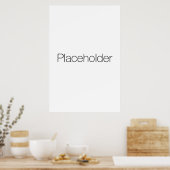 Sjabloon voor portretposter poster (Keuken)