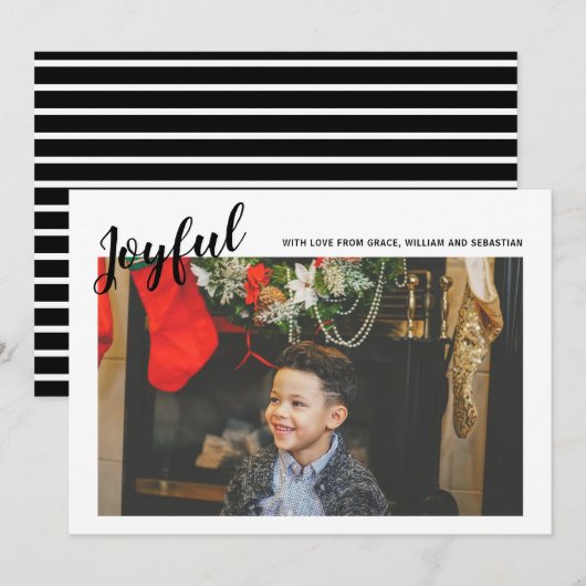 Sjabloon voor prettige kerstfoto's voor fijne kers (Voorkant / Achterkant)