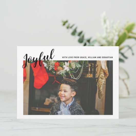 Sjabloon voor prettige kerstfoto's voor fijne kers (Staand voorkant)