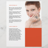 Sjabloon voor productlijndekking bedrijfscatalogus flyer (Achterkant)