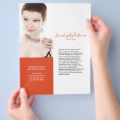 Sjabloon voor productlijndekking bedrijfscatalogus flyer (Hand)