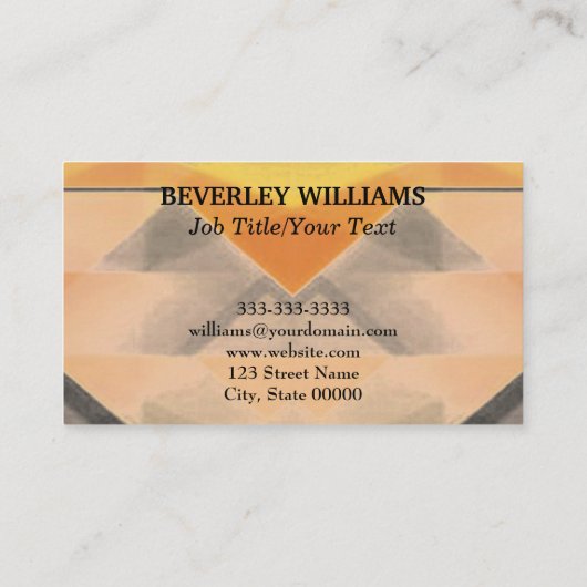 Sjabloon voor professionele visitekaartjes (Achterkant)