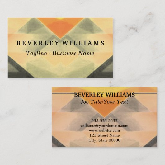 Sjabloon voor professionele visitekaartjes (Voorkant / Achterkant)