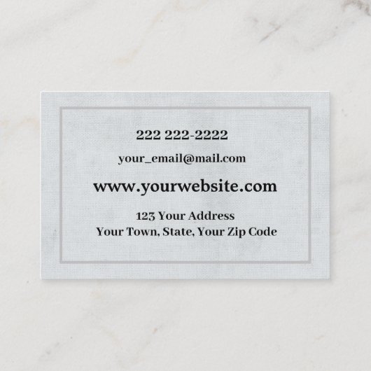 Sjabloon voor professionele visitekaartjes Blauwe  (Achterkant)