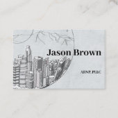 Sjabloon voor professionele visitekaartjes Blauwe  (Voorkant)