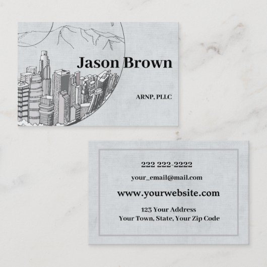 Sjabloon voor professionele visitekaartjes Blauwe  (Voorkant / Achterkant)