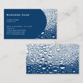 Sjabloon voor professionele visitekaartjes in wate (Voorkant / Achterkant)