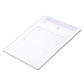 Sjabloon voor projectplanning, afdrukbaar planning notitieblok (Schuin)
