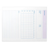Sjabloon voor projectplanning, afdrukbaar planning notitieblok (Voorkant)