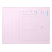 Sjabloon voor projectplanning, afdrukbaar planning notitieblok (Voorkant)