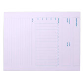 Sjabloon voor projectplanning, afdrukbaar planning notitieblok (Voorkant)