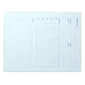 Sjabloon voor projectplanning, afdrukbaar planning notitieblok (Voorkant)
