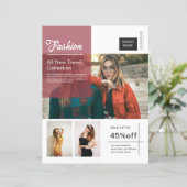 Sjabloon voor promotie-flyer voor modeproducten (Staand voorkant)