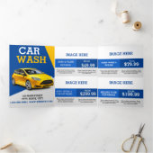 Sjabloon voor promotie van auto-wasprogramma's met (Binnen)