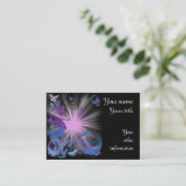 sjabloon voor psychedelische butterflies visitekaartje (Staand voorkant)