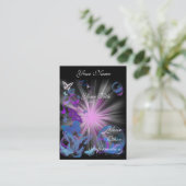 sjabloon voor psychedelische butterflies visitekaartje (Staand voorkant)