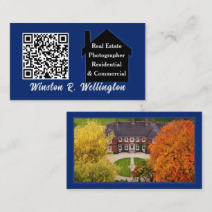 Sjabloon voor QR-code foto's van vastgoedfotograaf Visitekaartje